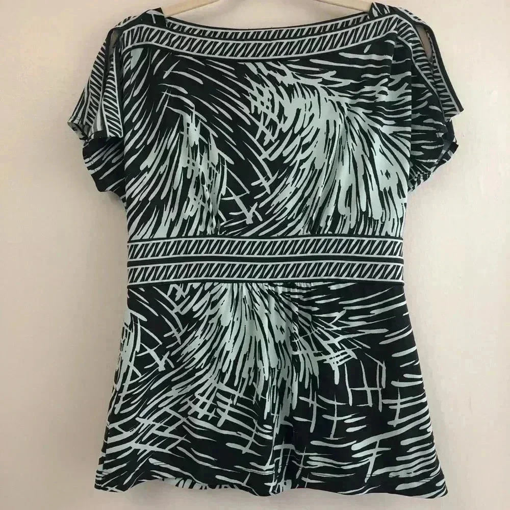 BCBG MaxAzria Boatneck‎ Gray Top SzM
